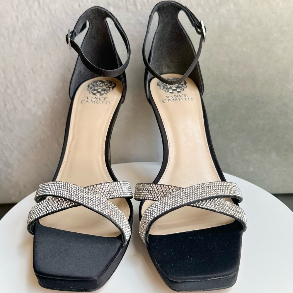 🌸VINCE CAMUTO🌸 Kalvira Black Sandal Size: 10M - Picture 6 of 12